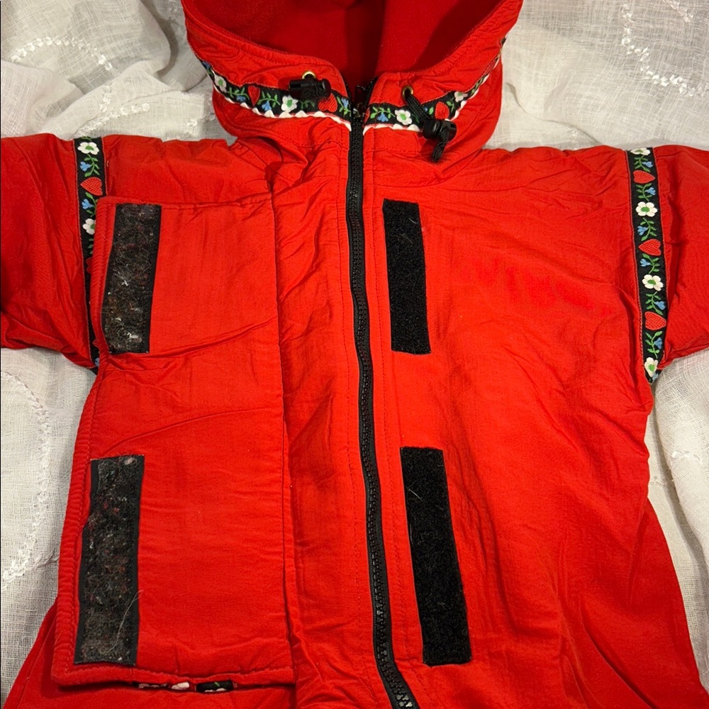 Wintergreen handmade fully lined with hood winter suit Size 18mo K00056 - Picture 6 of 16